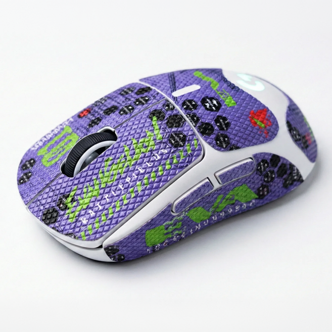 케이노 지슈라 전용 마우스 그립 테이프 논슬립 패치 G PRO X SUPERLIGHT, 1개, Full_PURPLE-28