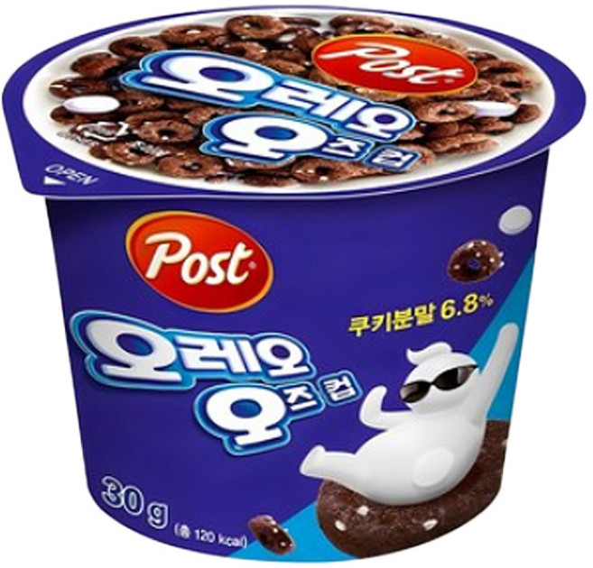 오레오오즈 컵 시리얼, 30g, 5개