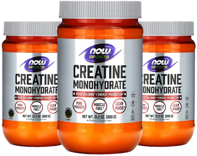 나우푸드 크레아틴로딩 크레아틴 크레아티닌 크래아티닌 Creatin 600g3통, 600g, 3개 - 쿠팡