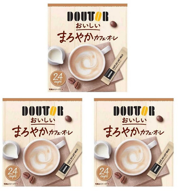 도토루커피 마로야카 카페오레 커피 24스틱입x3개 일본커피