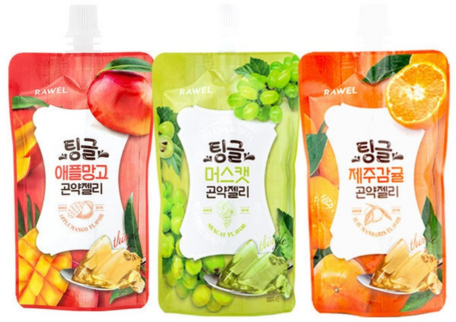 특 로엘 곤약젤리 애플망고+머스캣+제주감귤, 30개