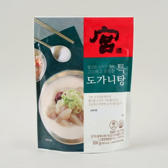 궁 특도가니탕 500g, 1개
