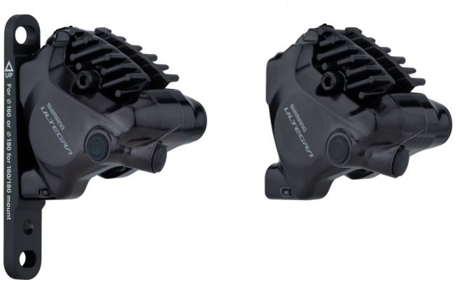 SHIMANO Ultegra BR-R8170 油壓碟煞公路車卡鉗 (前/後) 附L05A來令片, 1個, 前卡鉗(F)+後卡鉗(R)