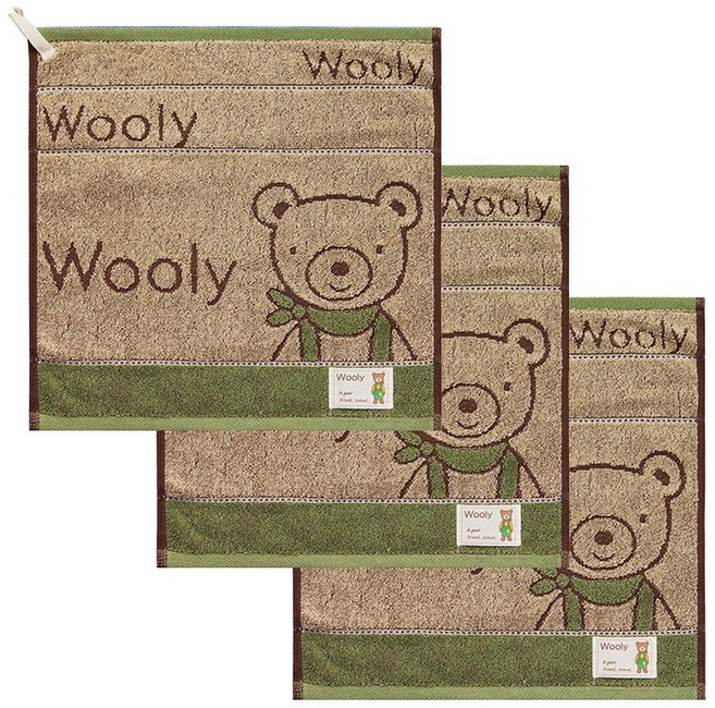 미르가 울리 주방 고리타올, 연두, 3개