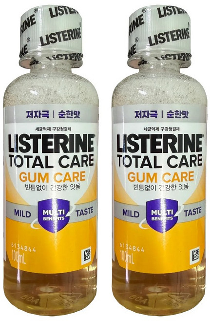 리스테린 검케어 마일드 구강청결제, 100ml, 2개