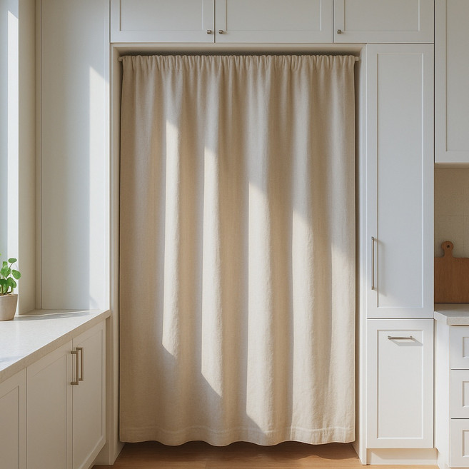 가림막커튼 가리개커튼 창문가리개 바란스 주방 책장 방문 선반 공간분리