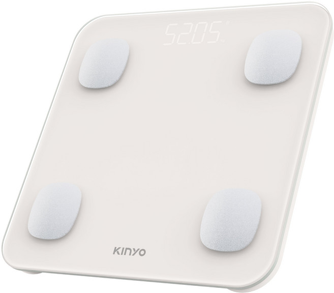 KINYO DS-0831 藍牙體脂計, 白色, 1個
