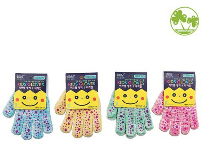 보아스 키즈글러브 미끄럼방지 글러브 3~13세 장갑, 그린