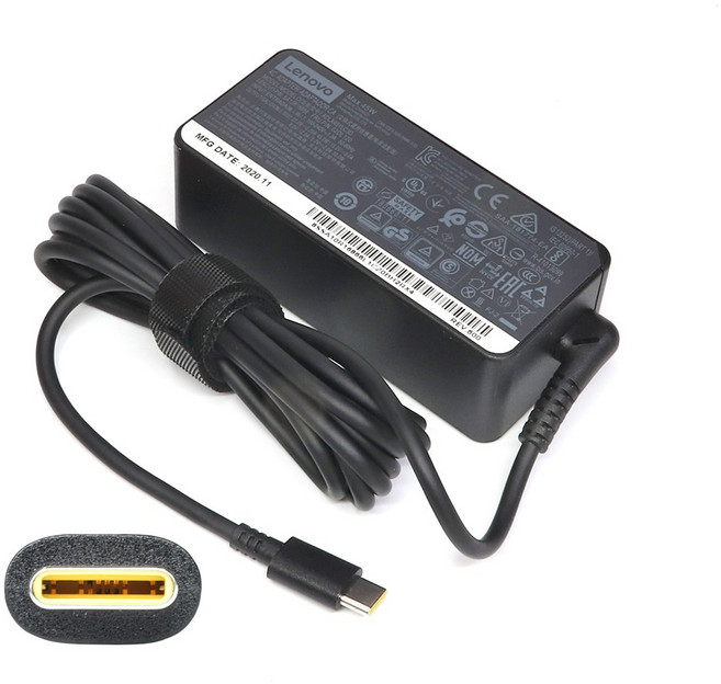 노트포유 레노버 정품 45W USB C PD 충전기 전원케이블제공, ADLX45YLC3D +전원케이블, 1개