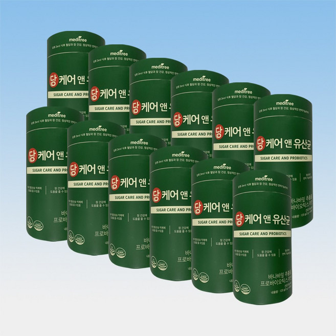 메디트리 당 케어 앤 유산균 바나바잎 추출물 모유 유래 낙산균 코로솔산 60포 12통, 12개