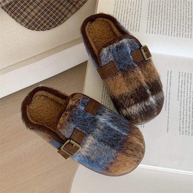 COSYEVNO 여성 로퍼 겨울 스타일리시하게 편안하고 부드러운 기모 CXJddx-15