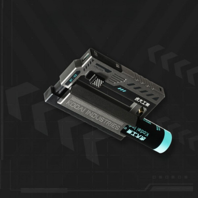 【3C 인증】호대 공업 BT-22 교체용 보조 배터리 대용량 고속 충전 애플 샤오미 화웨이 휴대폰 소형 휴대용 손전등 이동식 전원 21700 배터리 충전기, 5000mAh 실버 BT22-LM8 사절형, 단일 모델