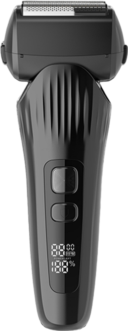 콜콜러브 건식 습식 남자 전기면도기 3중날 IPX7 방수 휴대용 전동 충전식 면도기 팝업트리머, 블랙, V-929