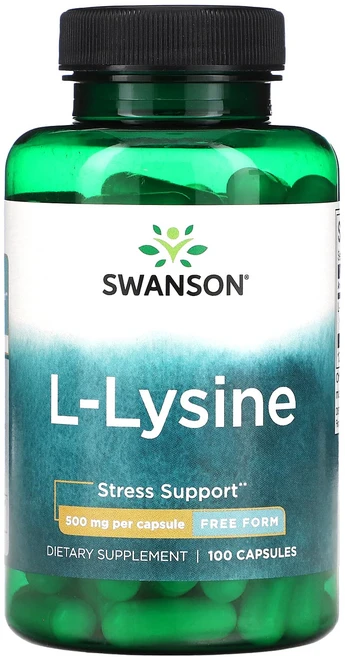 Swanson l-라이신 500mg 캡슐 100정, Swanson l라이신 500mg 캡슐 100정, 1개 - 쿠팡
