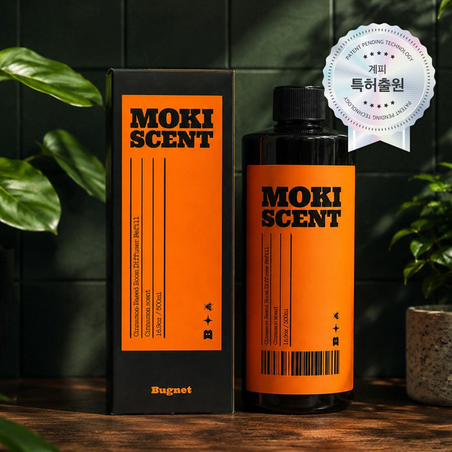 버그넷 계피방향제 모키센트 리필, 시나몬, 1개, 500ml
