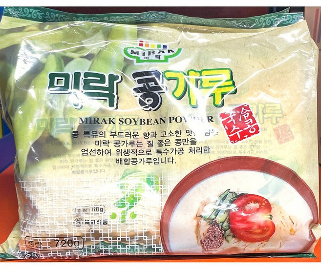 미락 콩가루 60g x12입 720g 대두 콩국수용 콩국물, 12개