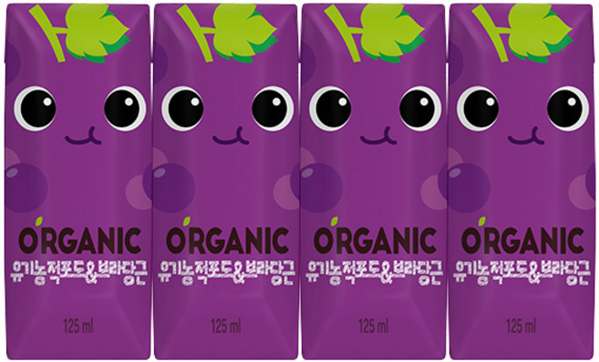 [더음료]오가닉유기농 트니125ml 4팩, 125ml, 4개