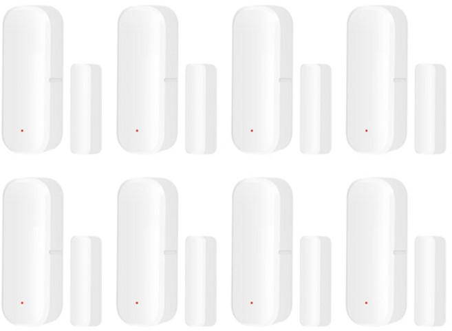 Tuya-스마트 와이파이 도어 센서 열림 닫힘 감지기 독립 자기 스마트 라이프 알렉사 구글 홈, 07 8 Pieces