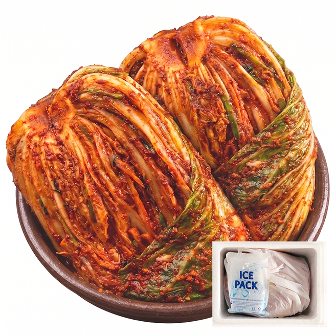 신선하고 아삭한 정성담은 배추김치 아이스포장 포기김치, 5kg, 1개