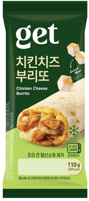 유로베이크 겟 치킨치즈부리또, 110g, 3개