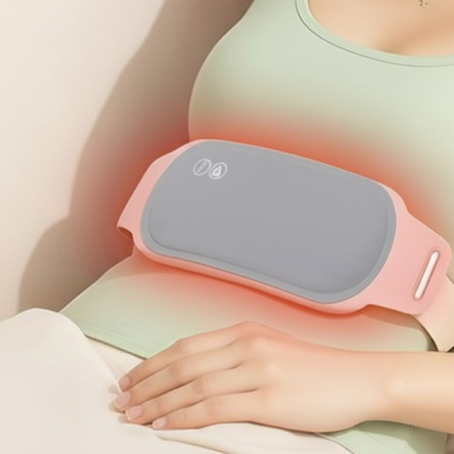 WAP 초슬림 마사지 전기 USB 복부 온열 찜질기 생리통 허리 배
