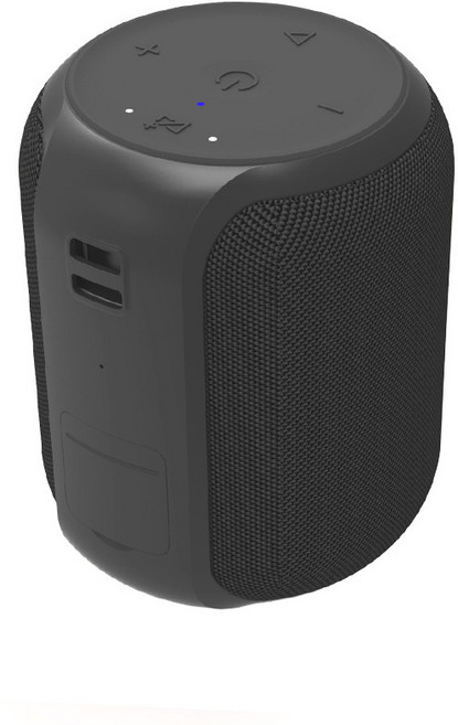 원통형 15W 무선 블루투스 스피커 야외 방수 미니 카드 서브우퍼 스포츠 마이크로, 블랙