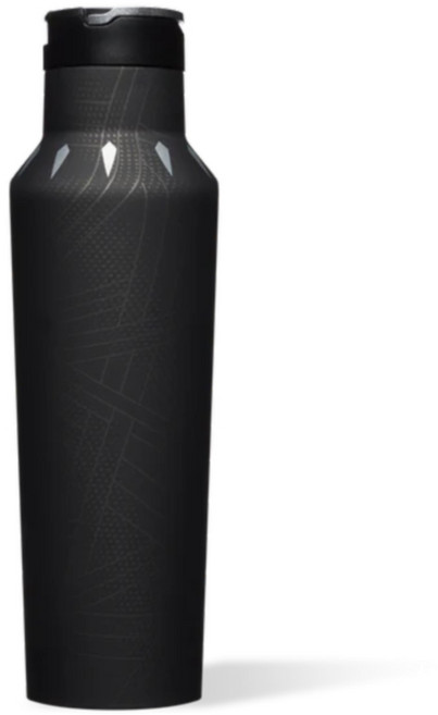 Corkcicle 콕시클 마블 스포츠 캔틴 단열수병 텀블러 20온스 블랙 팬서 헬스 다용도, 1개