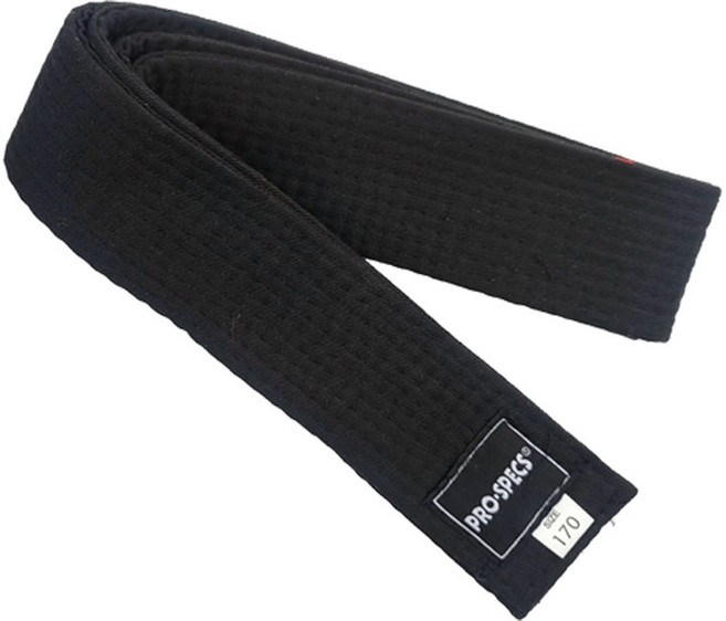 프로스펙스 검정띠 엘리트 태권도띠 5cm, 블랙, 1개