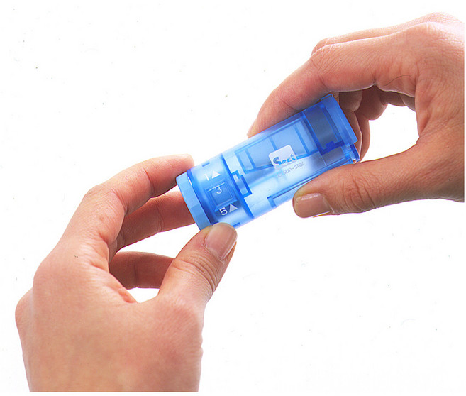 SUNSTAR 심조절 연필깎이 (파랑) 휴대용 소형, 단품