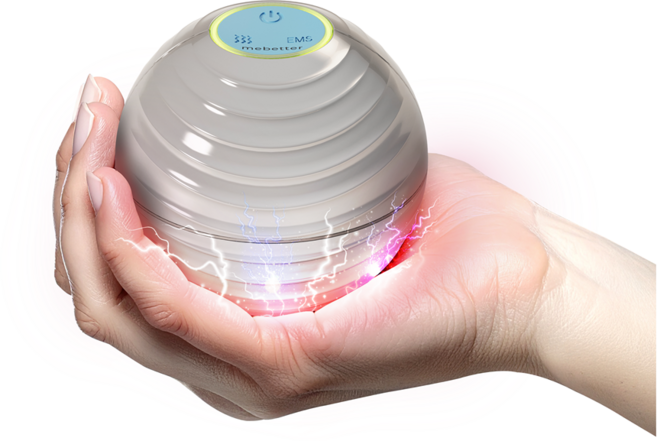 미베러 지직볼 손가락 손마사지기 (EMS 저주파+온열), 딥그린, mb01