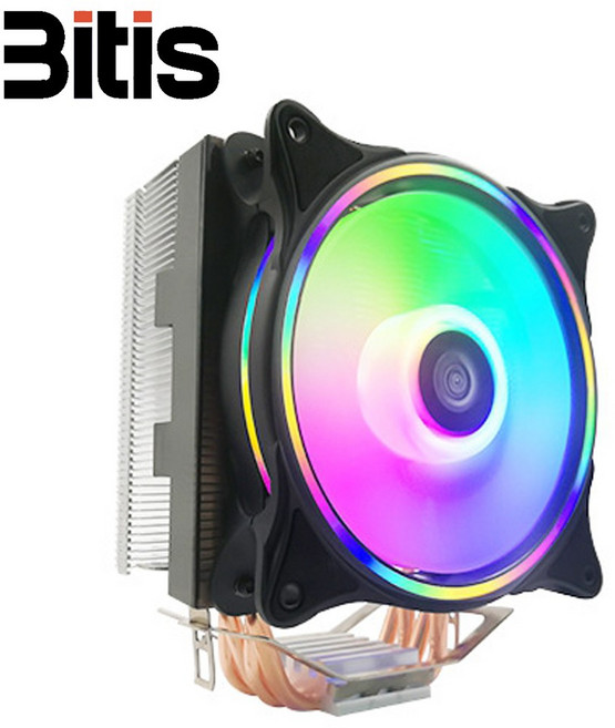 비티즈 T400 RGB LED CPU 쿨러 공랭쿨러 인텔 AMD 겸용, 1개
