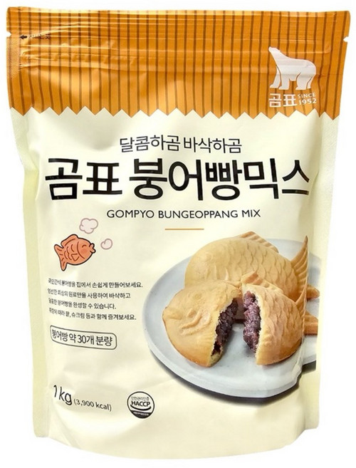곰표 붕어빵믹스, 1kg, 10개
