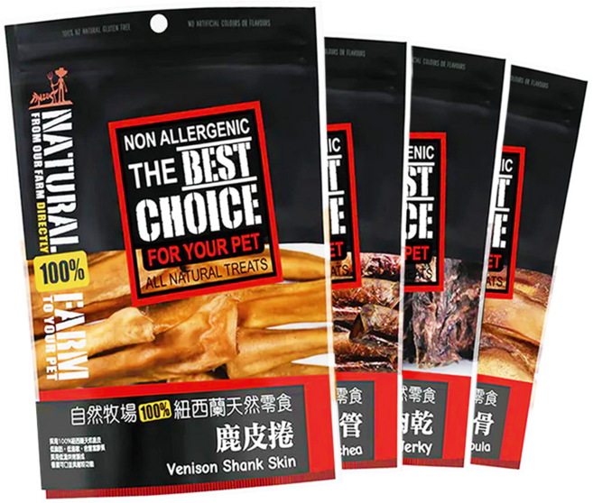 NATURAL FARM 自然牧場 紐西蘭鹿肉系列寵物零食 鹿耳 50g, 1個, 鹿