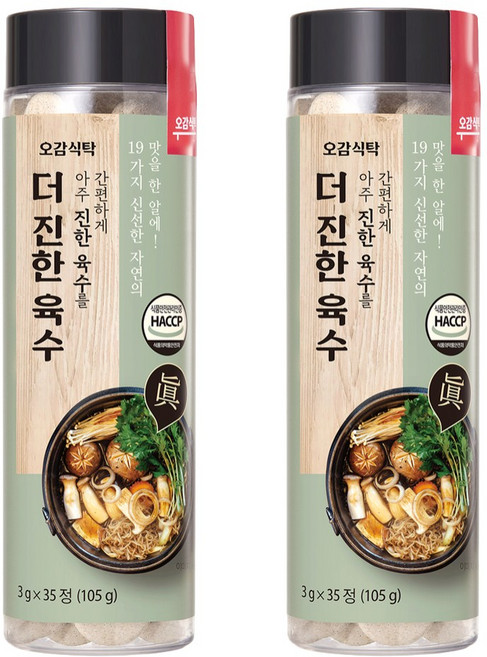 오감식탁 더 진한 육수, 105g, 2개