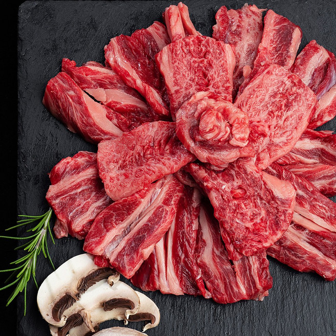 소고기 세트 부채살 우삼겹 살치살 소갈비 대용량 1kg, 1개