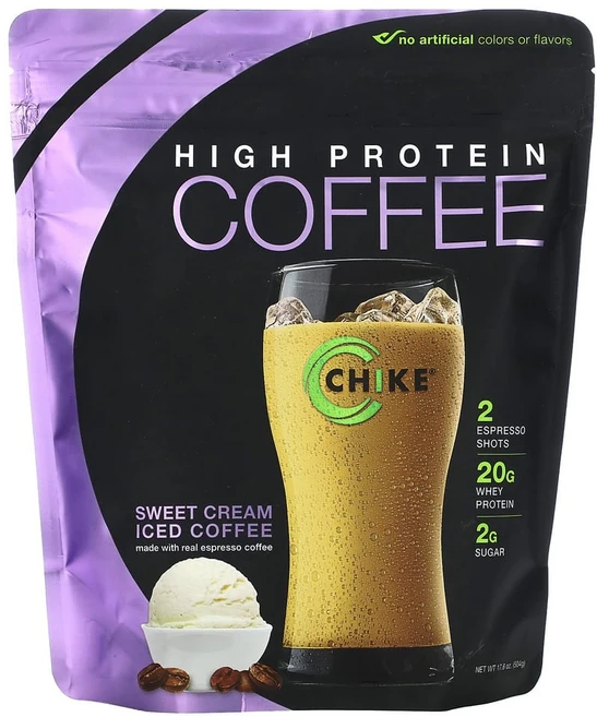 아이허브 하이 프로틴 아이스 커피 스위트 크림 504g(17.8oz), 1개 - 쿠팡