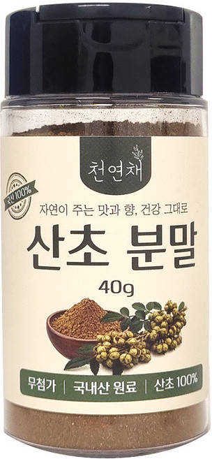 천연채 국산 산초가루 분말, 1개, 40g