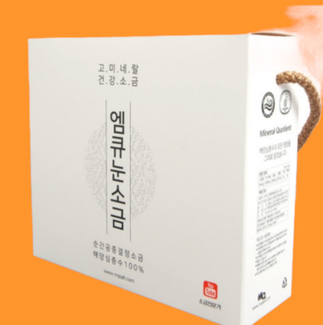 오씨아드 건강 미네랄 해양심층수 엠큐눈소금 세트 400g 고운2+ 굵은1