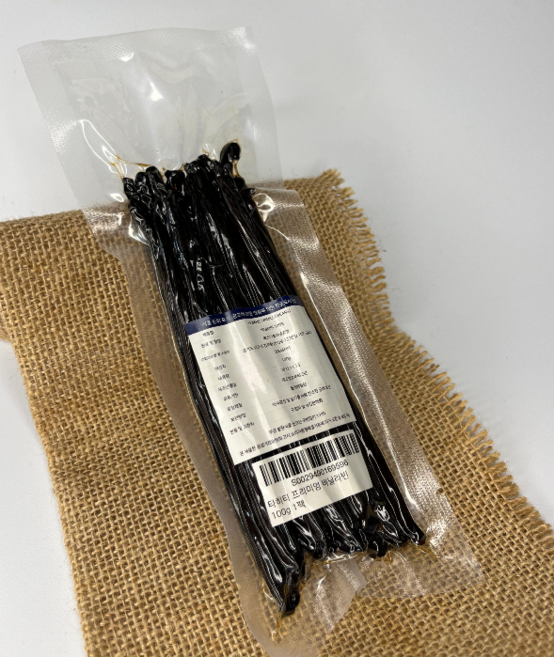 타히티 프리미엄 바닐라빈 (Vanilla Bean Tahitians) 15cm 최상급, 1개, 25g