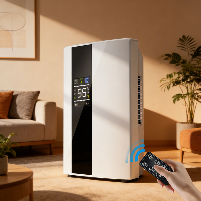 RichMagic 가정용 제습기 침실 무음 제습기 소형 지하실 흡습 건조 방습기, QM-CS10E