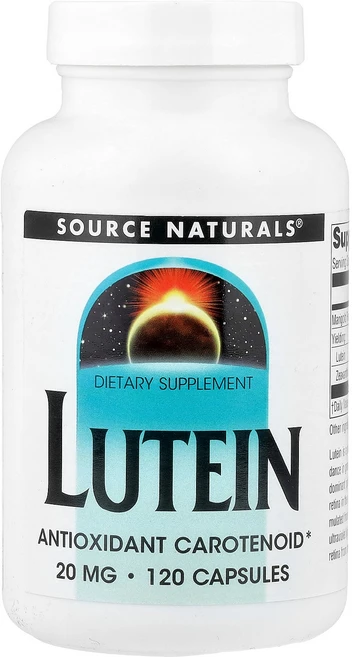 소스내츄럴스 Source Naturals Lutein 20 mg 120 Capsules, 120 count, 1개 - 쿠팡