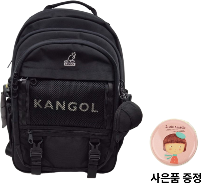[국내매장판] 캉골 가방 남녀공용 등산 학생 학교 아이콘 알파 백팩 + 웨어핏 동전지갑 사은품