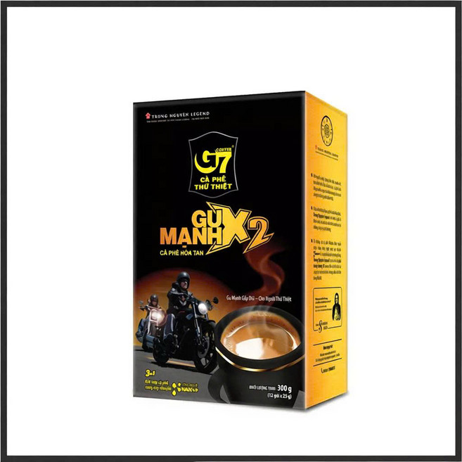 Trung Nguyen Legend - G7 3in1 인스턴트 커피 (강한 맛) ca phe sua G7 3in1 gu manh, 5개, 12개입, 25g