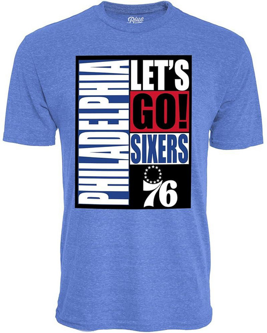 Blue 84 NBA 공식 라이선스 트라이블렌드 티셔츠 빈티지 아치 팀 색상