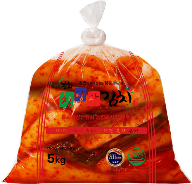 l 품담식품관 l 봉화 청량산 정품 총각김치 국내산 당일발송 l 아이스박스선택, 1박스, 5kg