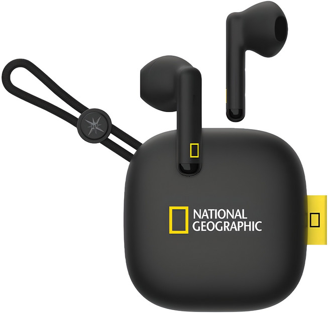내셔널지오그래픽 무선 블루투스 이어폰, NGM-TWE, 블랙