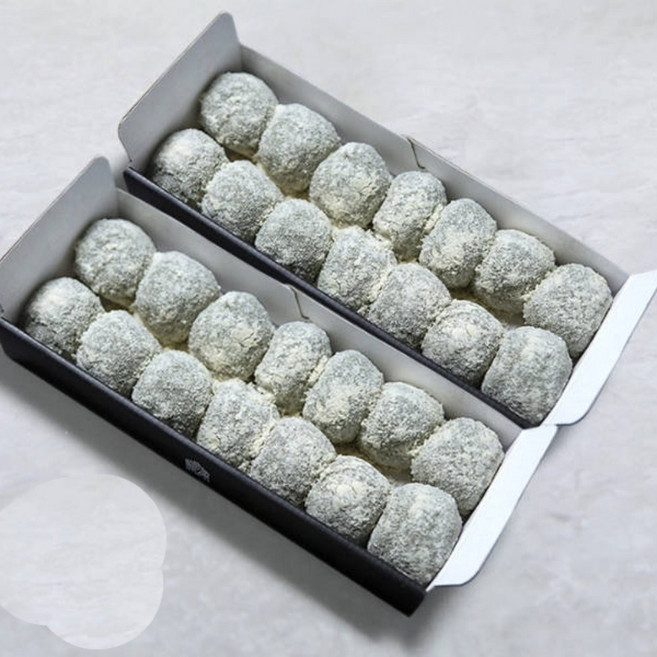 [제주 30년 전통의 떡 장인의] 굳지않는 쑥두텁떡(원+원) 선물세트, 2세트, 840g