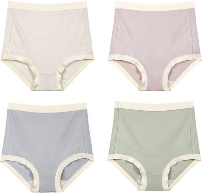 임부용 자가드 면 팬티 4종세트 임산부속옷 베이비 코튼 순면 4017