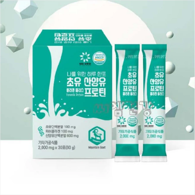 닥터바우만 초유산양유 콜라겐플러스 프로틴 2 000mg 30포, 2g, 1개 - 쿠팡