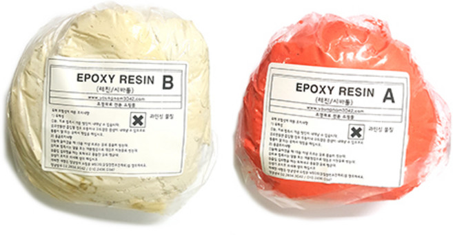 레진 1kg/시바툴 에폭시퍼티 자동차보수 모형 조형재료, 1세트